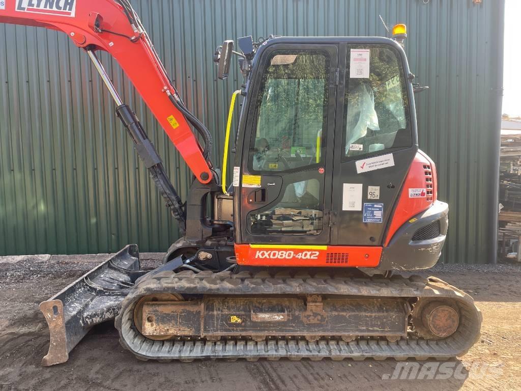 Kubota KX 080-4a2 Vidutinės galios ekskavatoriai 7-12 t