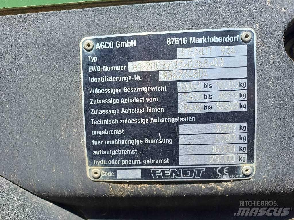 Fendt 936 Vario Traktoriai