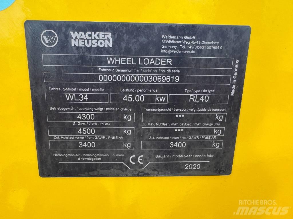 Wacker Neuson WL34 Naudoti ratiniai krautuvai