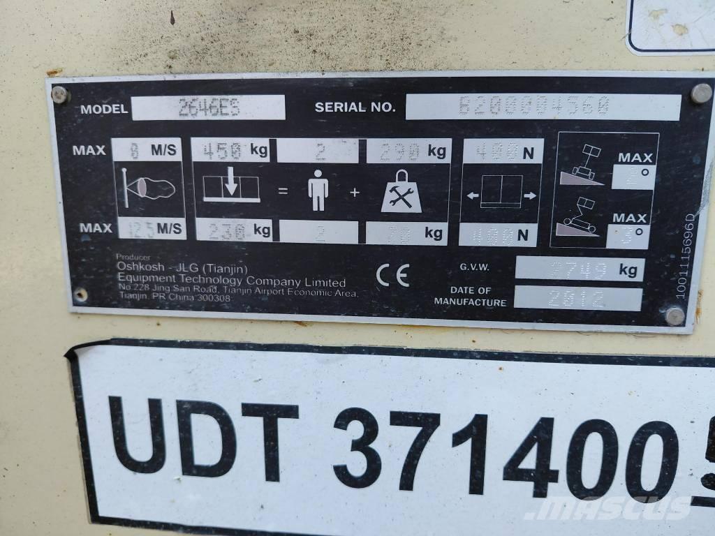 JLG 2646ES Žirkliniai keltuvai