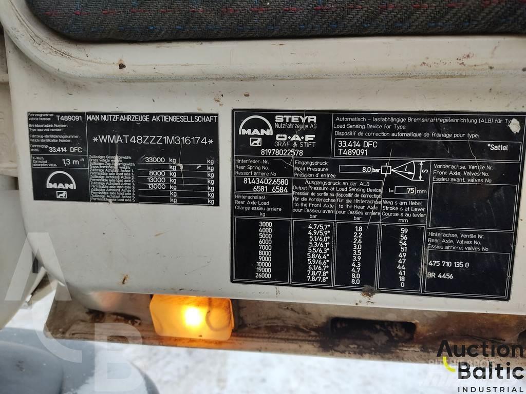 MAN 33.414 DFC Savivarčių priekabų vilkikai