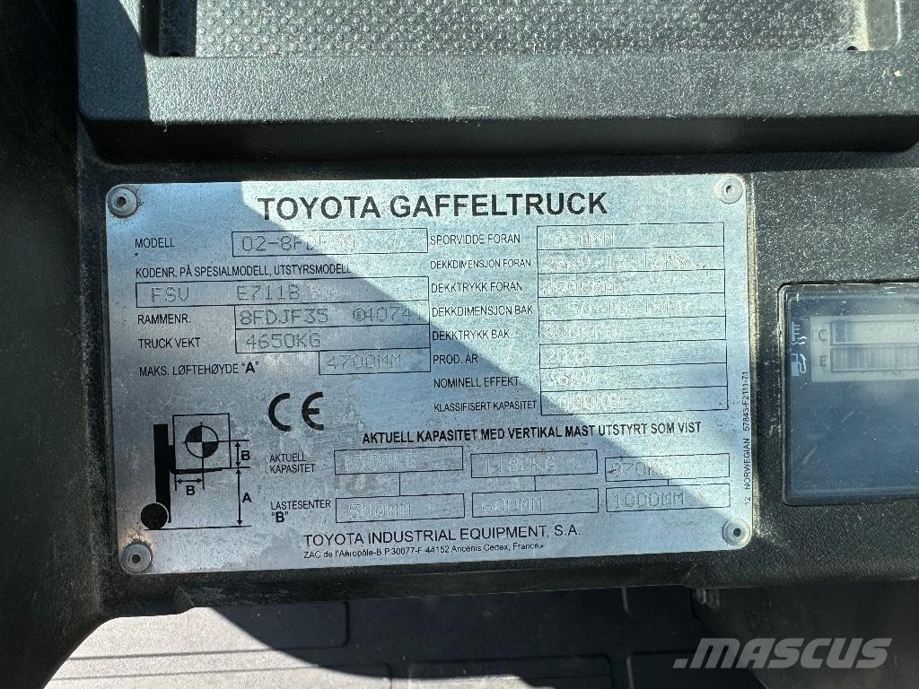 Toyota 02-8FDF30 Dyzeliniai krautuvai