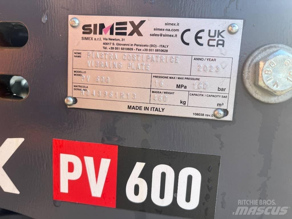 Simex PV600 Kiti naudoti statybos komponentai