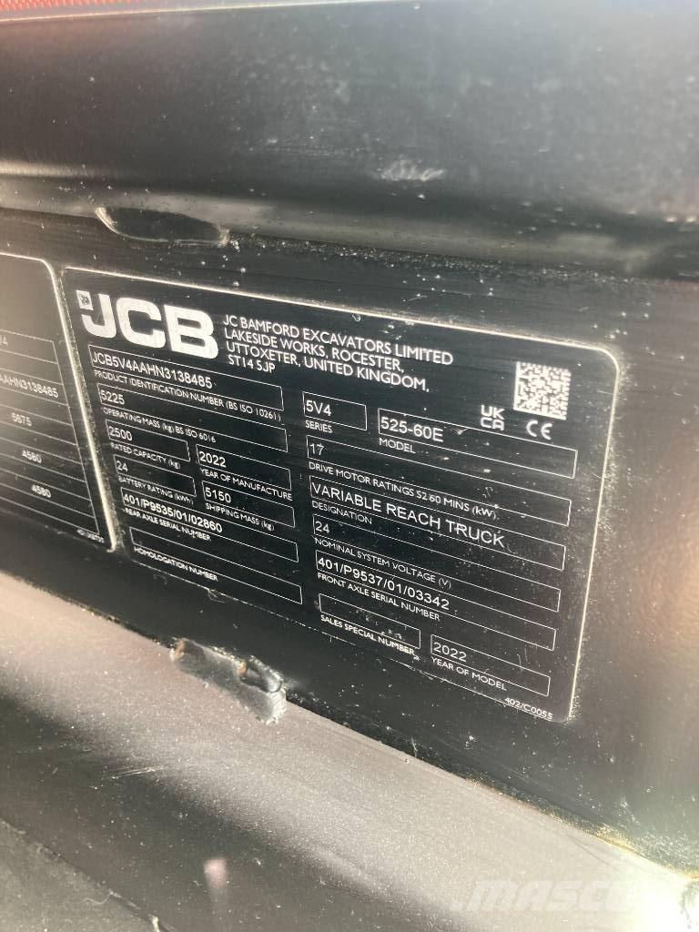 JCB 525-60 E Teleskopiniai krautuvai