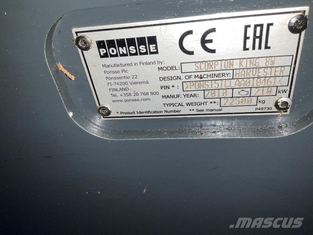 Ponsse Scorpion King Miško technika (Harvesteriai)