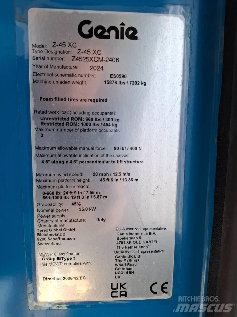 Genie Z 45 Alkūniniai keltuvai