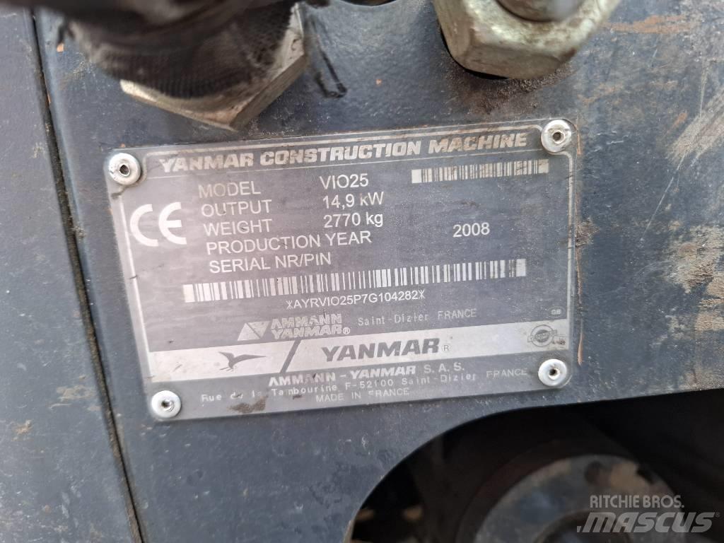 Yanmar ViO25 Mini ekskavatoriai < 7 t