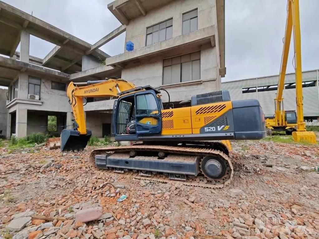 Hyundai Robex 520 VS Vikšriniai ekskavatoriai