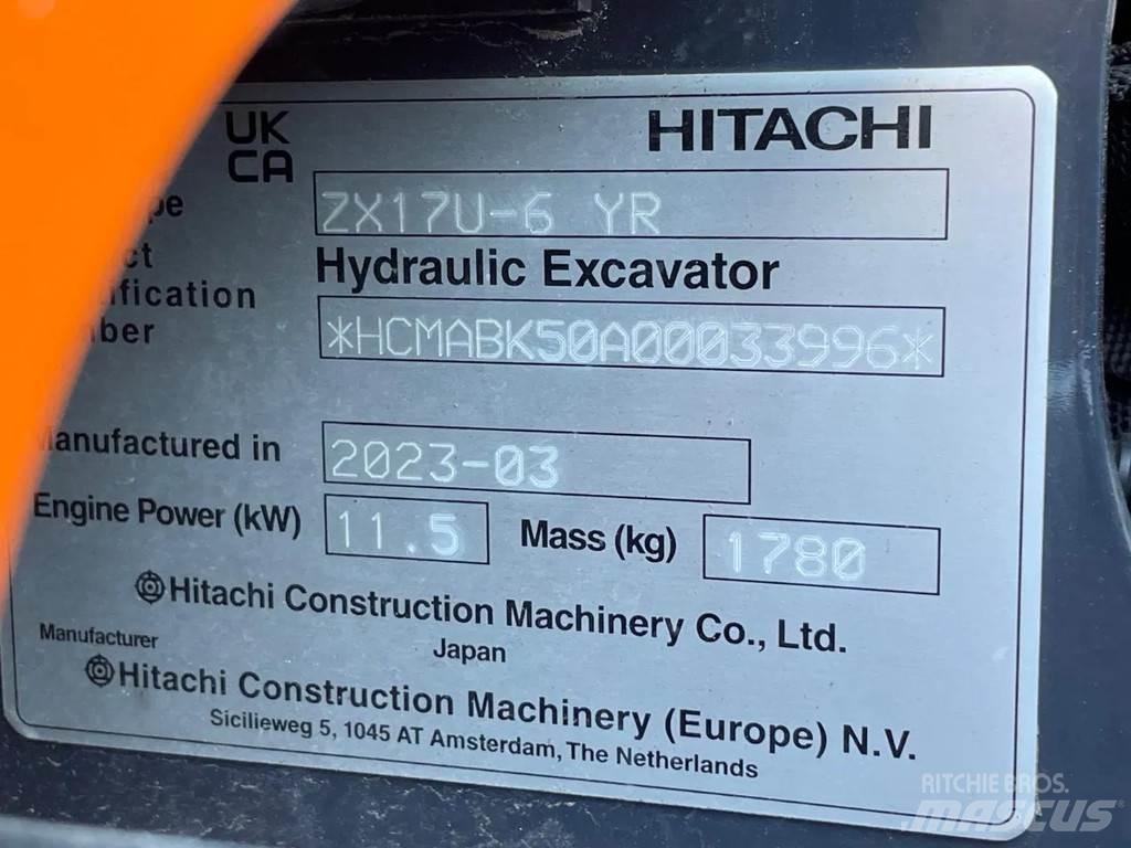Hitachi ZX17U Mini ekskavatoriai < 7 t