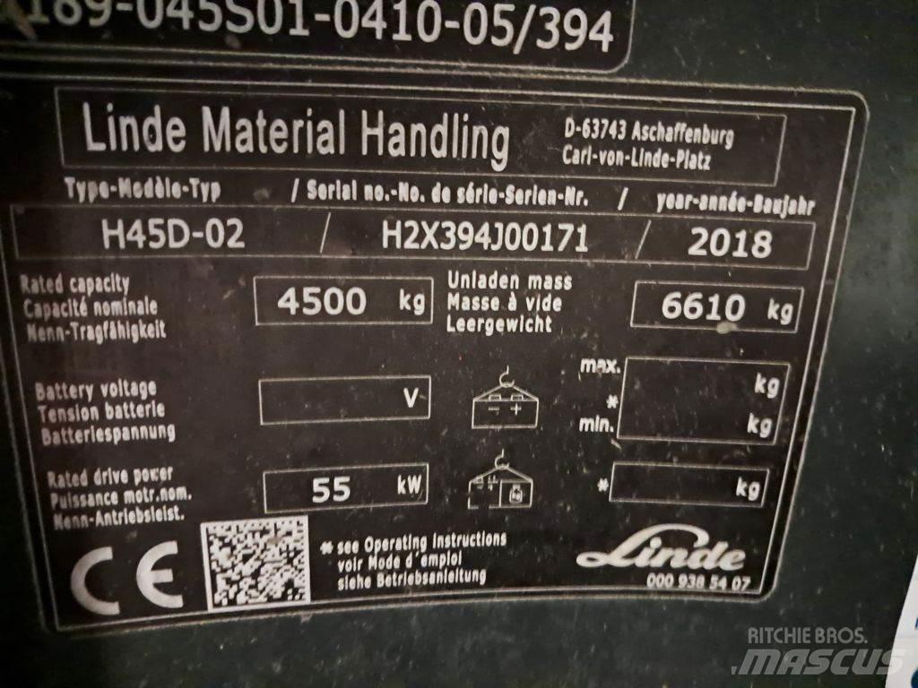 Linde H45D-02 Dyzeliniai krautuvai