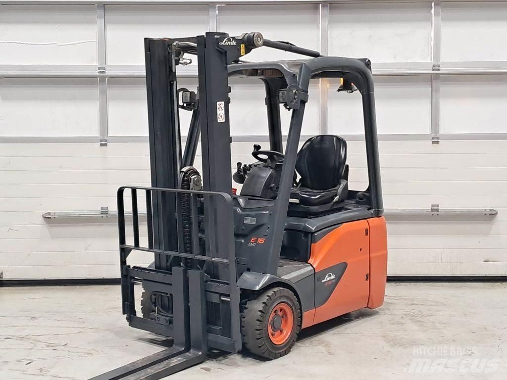 Linde E16C-02 Elektriniai šakiniai krautuvai