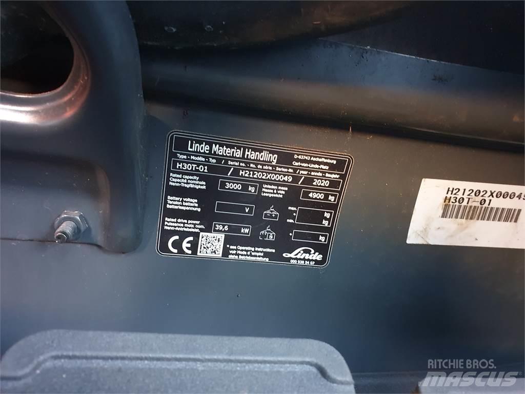 Linde H30T LPG (dujiniai) krautuvai