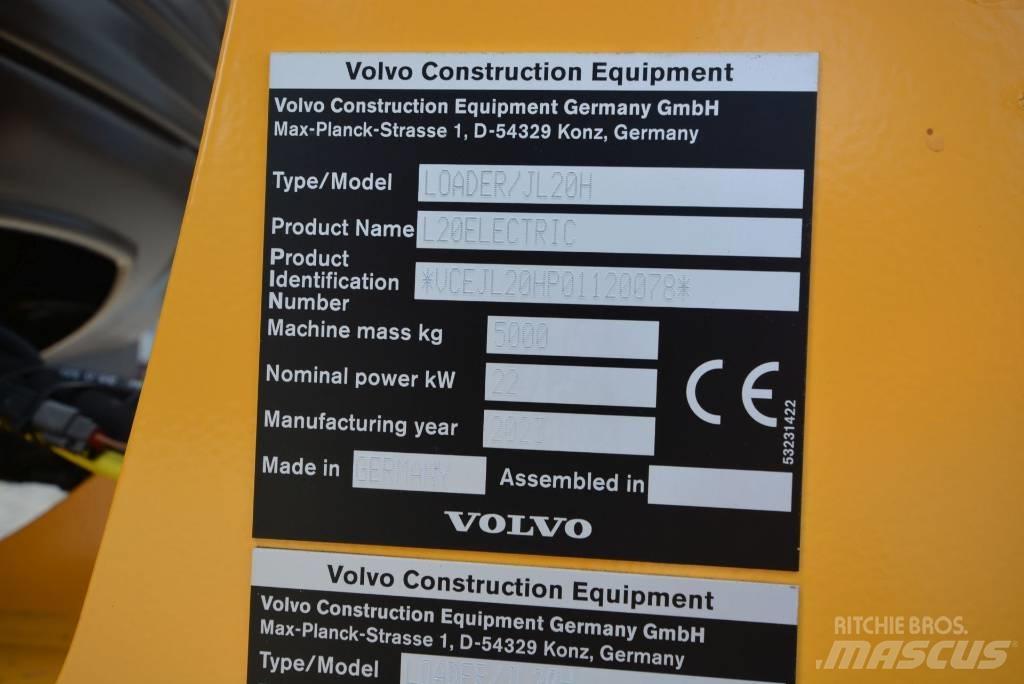 Volvo L 20 electric Naudoti ratiniai krautuvai