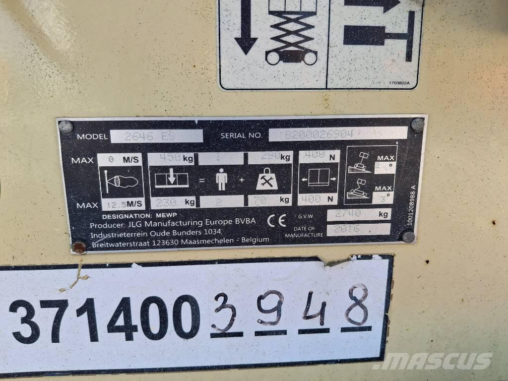 JLG 2646ES Žirkliniai keltuvai