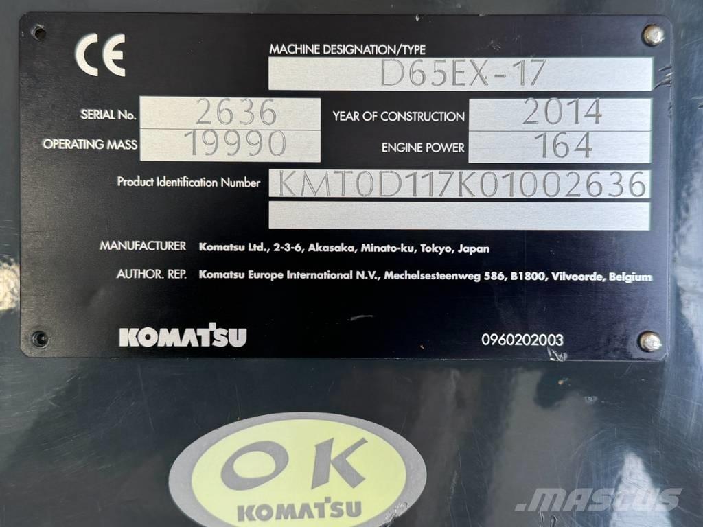 Komatsu D 65 EX-17 Vikšriniai buldozeriai