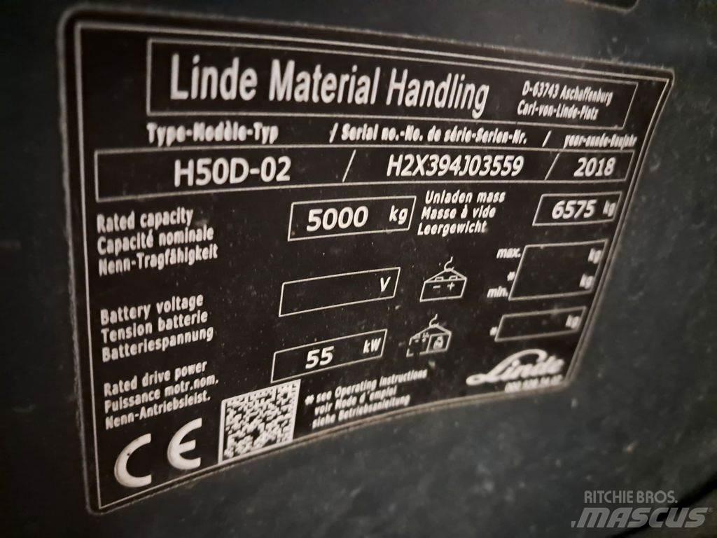 Linde H50D-02 Dyzeliniai krautuvai