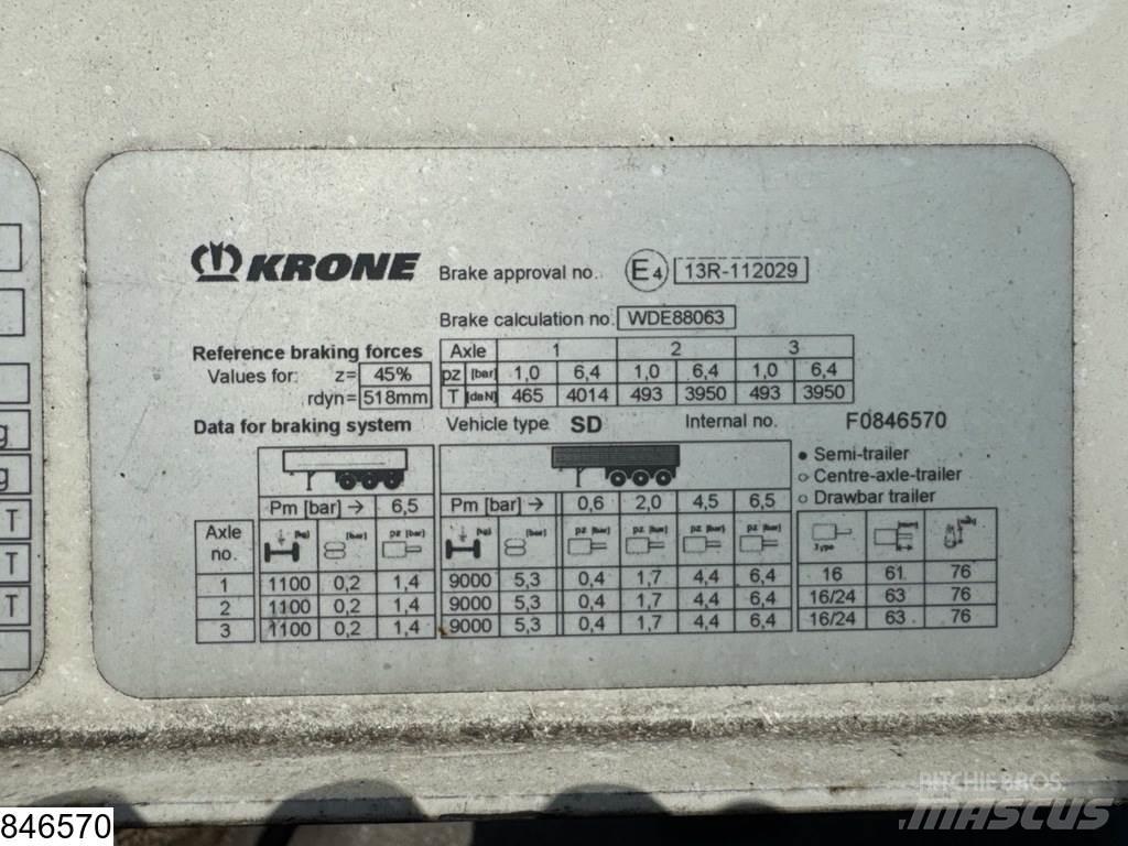 Krone Tautliner Tentinės puspriekabės