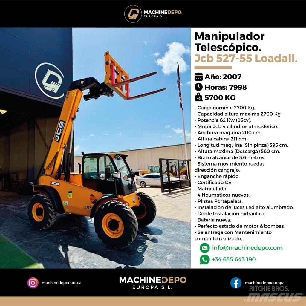 JCB 527-55 Teleskopiniai krautuvai