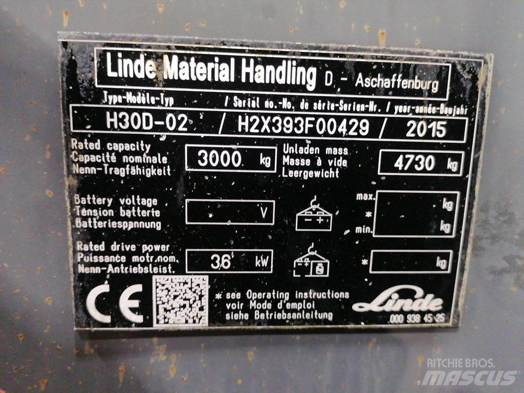 Linde H30D-02 Dyzeliniai krautuvai