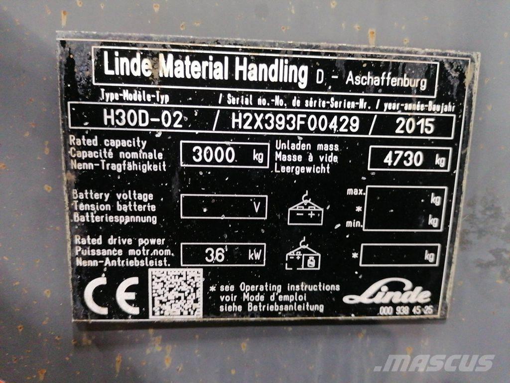 Linde H30D-02 Dyzeliniai krautuvai