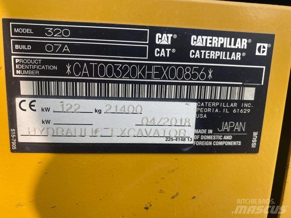 CAT 320 Vikšriniai ekskavatoriai