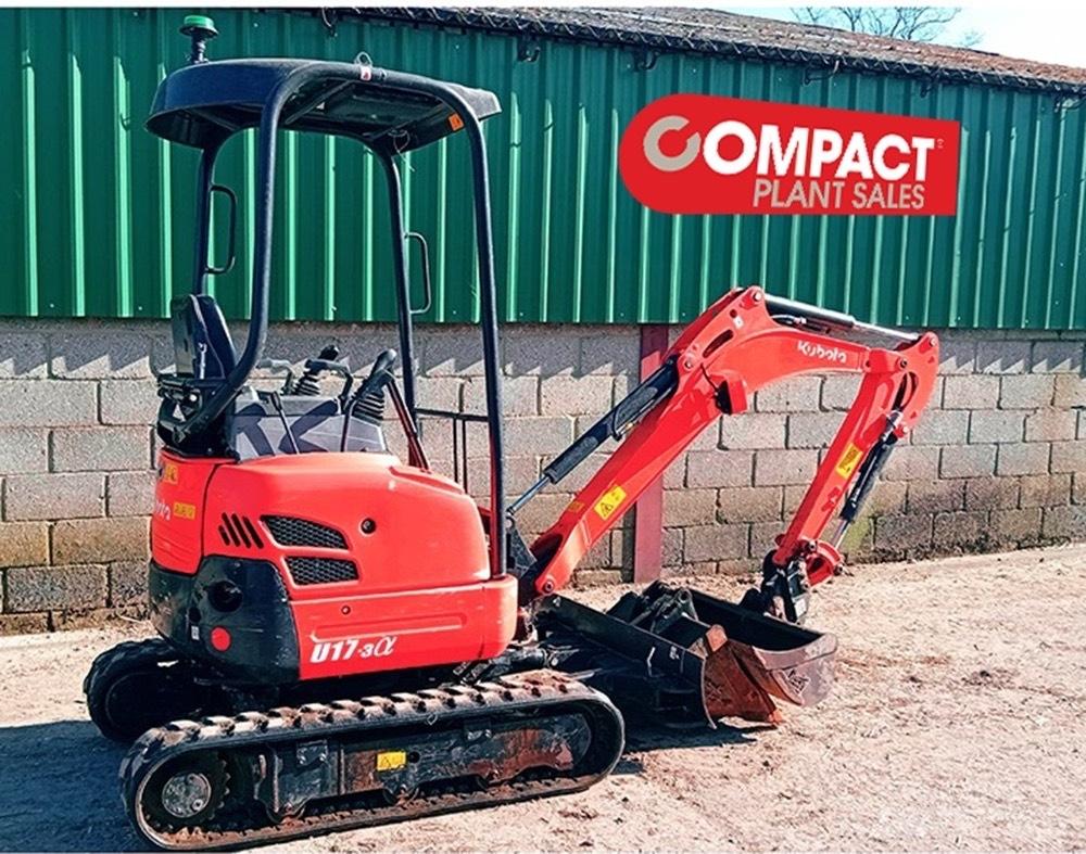 Kubota U17-3a Mini ekskavatoriai < 7 t