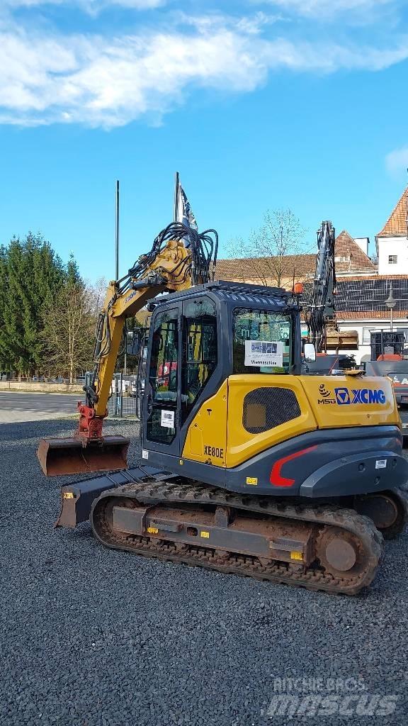 XCMG XE 80 E Vidutinės galios ekskavatoriai 7-12 t