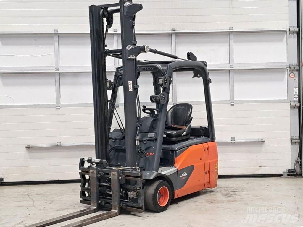 Linde E18-02 Elektriniai šakiniai krautuvai