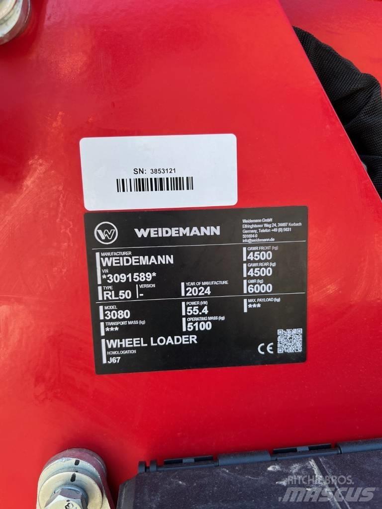 Weidemann 3080 3080 Naudoti ratiniai krautuvai