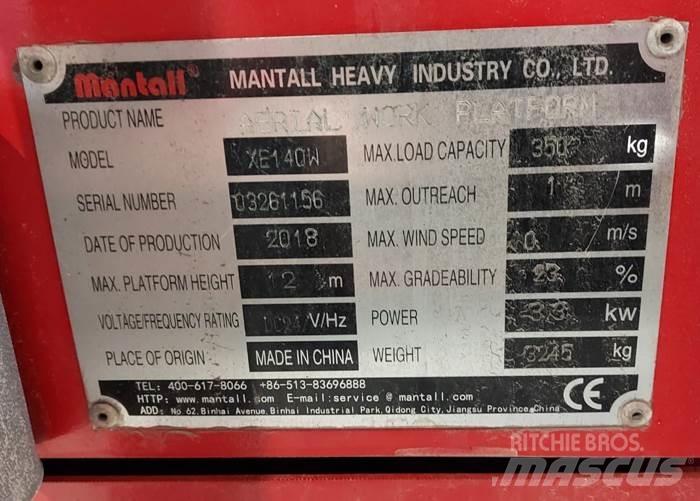 Mantall XE140W Žirkliniai keltuvai