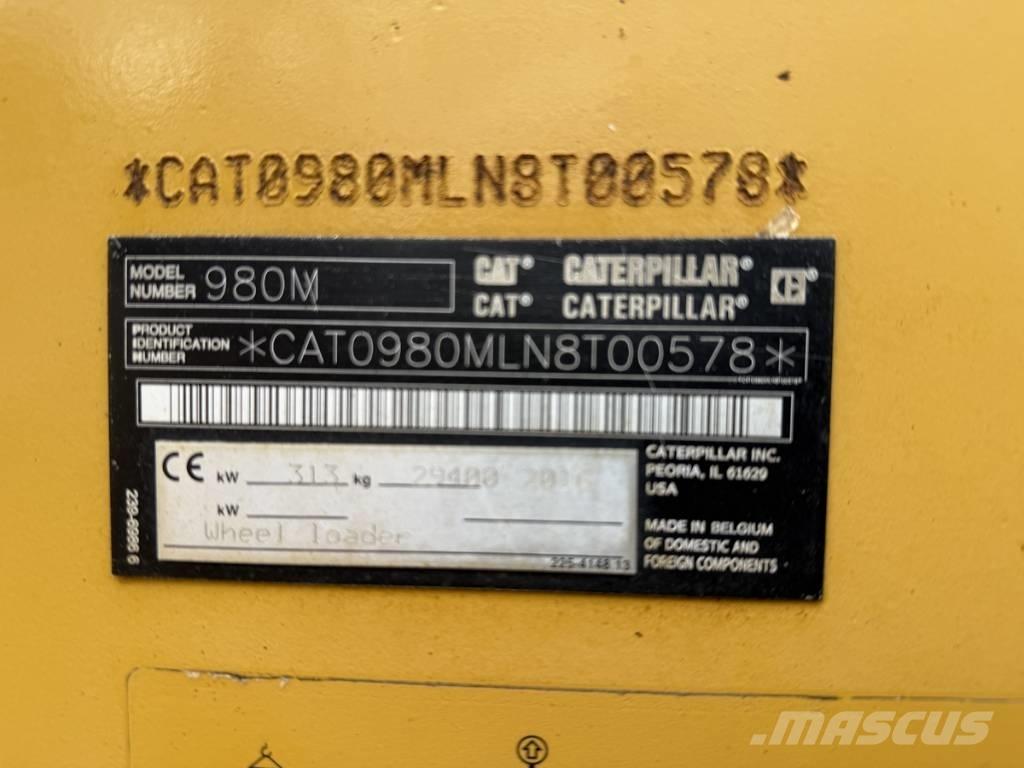 CAT 980M shovel + Bak Naudoti ratiniai krautuvai