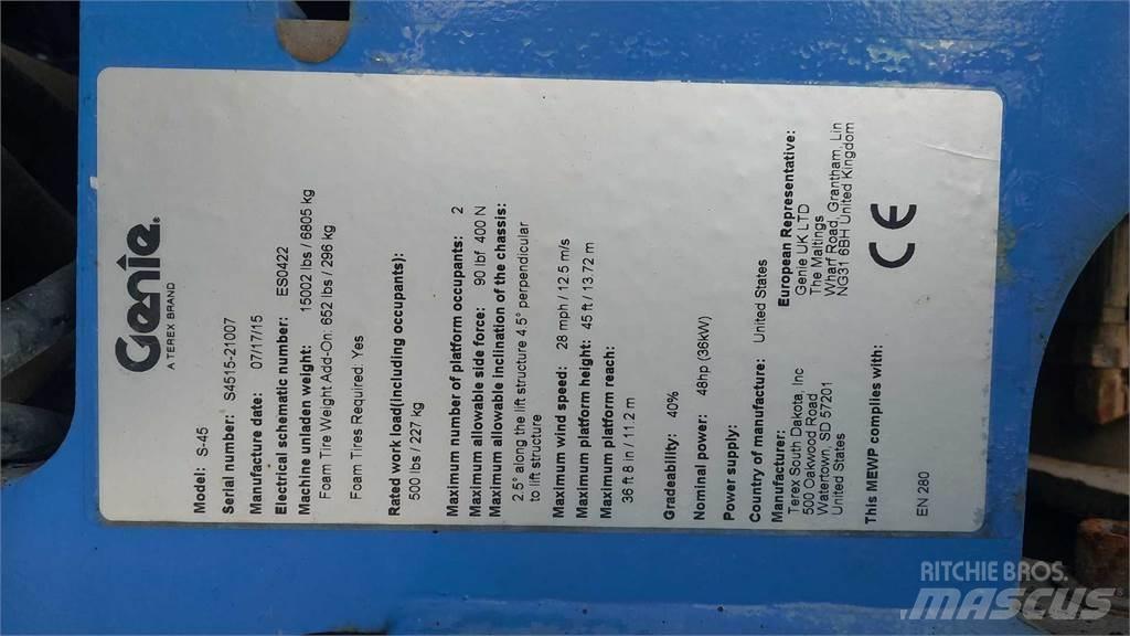 Genie S45G Teleskopiniai keltuvai