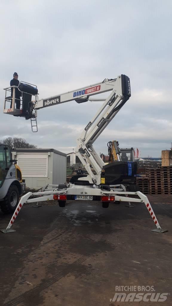 Dino 180 XT II Ant priekabų montuojamos kėlimo platformos