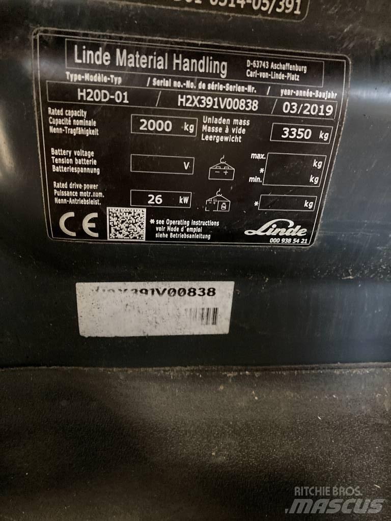 Linde H20D/391 Dyzeliniai krautuvai