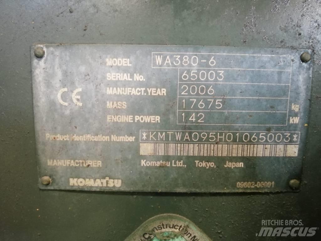 Komatsu WA 380-6 Naudoti ratiniai krautuvai