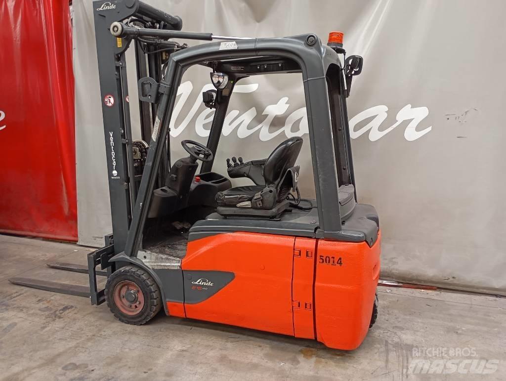 Linde E 16 Elektriniai šakiniai krautuvai