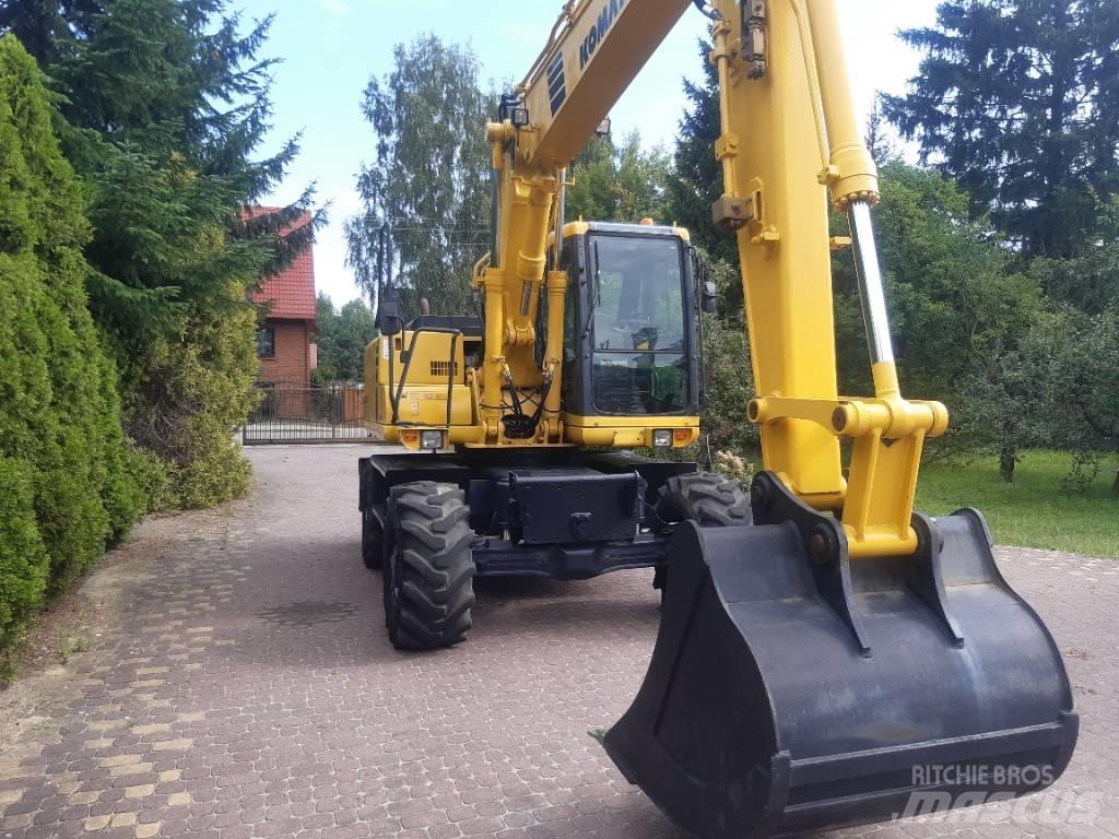 Komatsu PW 130-7 Ratiniai ekskavatoriai