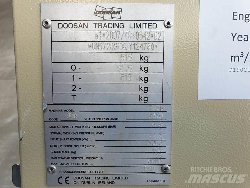 Doosan 7 / 20 Kompresoriai