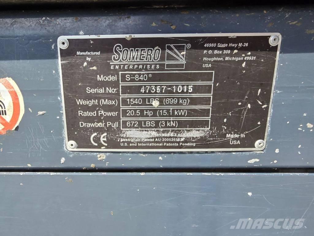 Somero S840 Betono paskirstymo strėlės