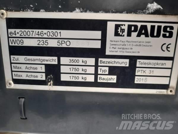 Paus PTK 31 Kiti kranai