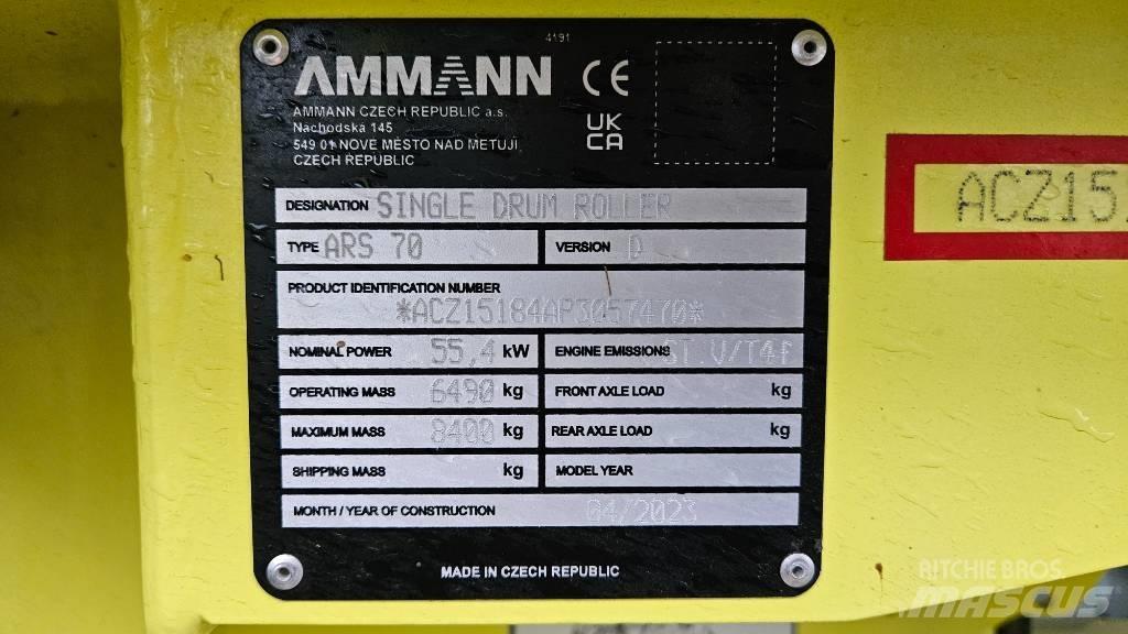 Ammann ARS 70 Porinių būgnų volai