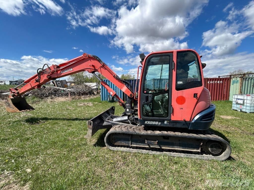 Kubota KX 080-3 Mini ekskavatoriai < 7 t