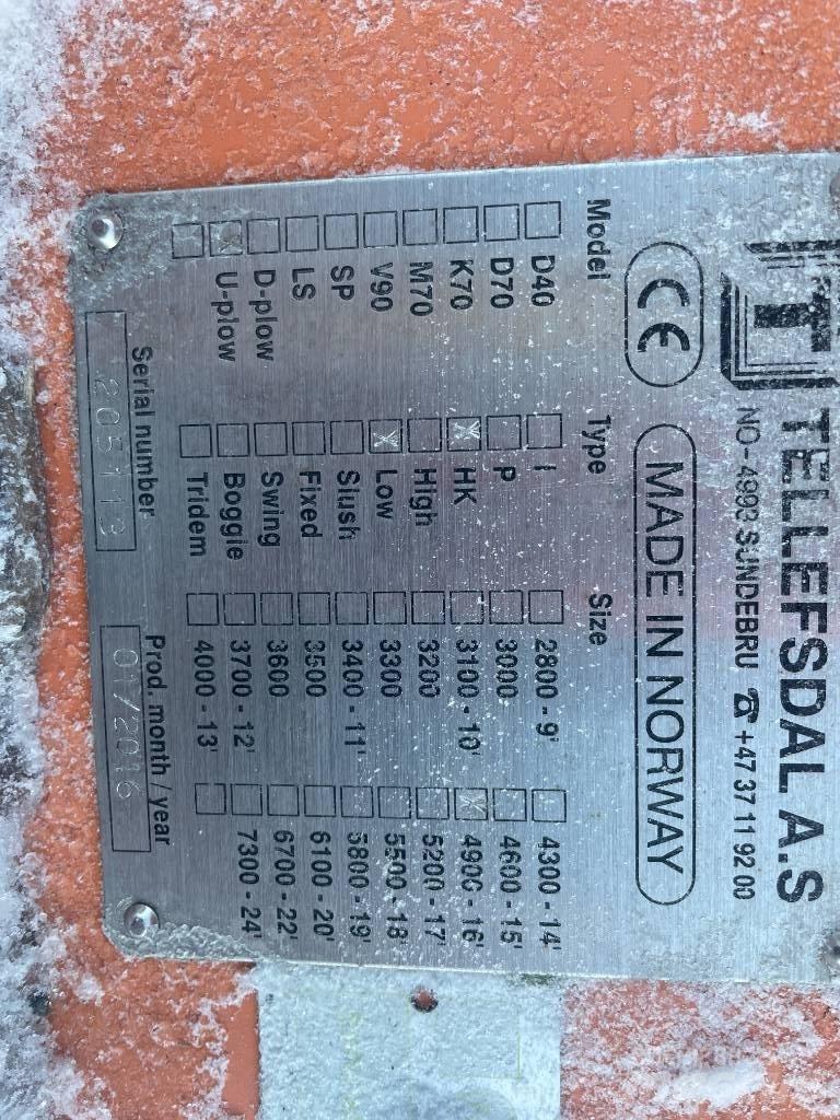 Tellefsdal U-4900 Sniego peiliai ir valytuvai