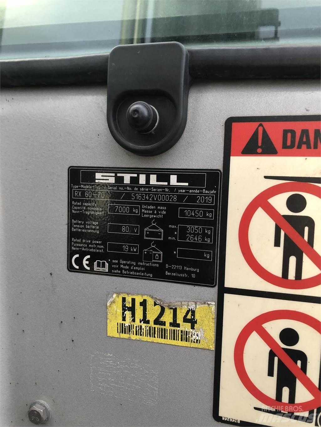 Still RX60-70 Elektriniai šakiniai krautuvai