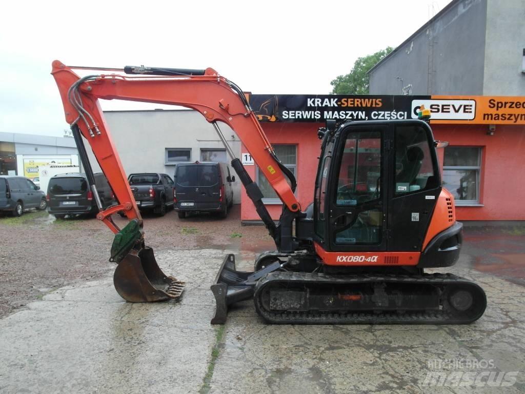 Kubota KX 080-4 Vidutinės galios ekskavatoriai 7-12 t