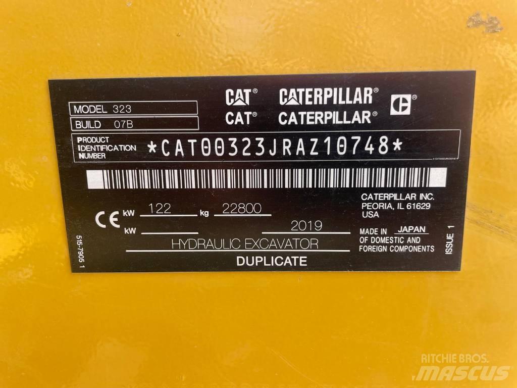 CAT 323NG Vikšriniai ekskavatoriai