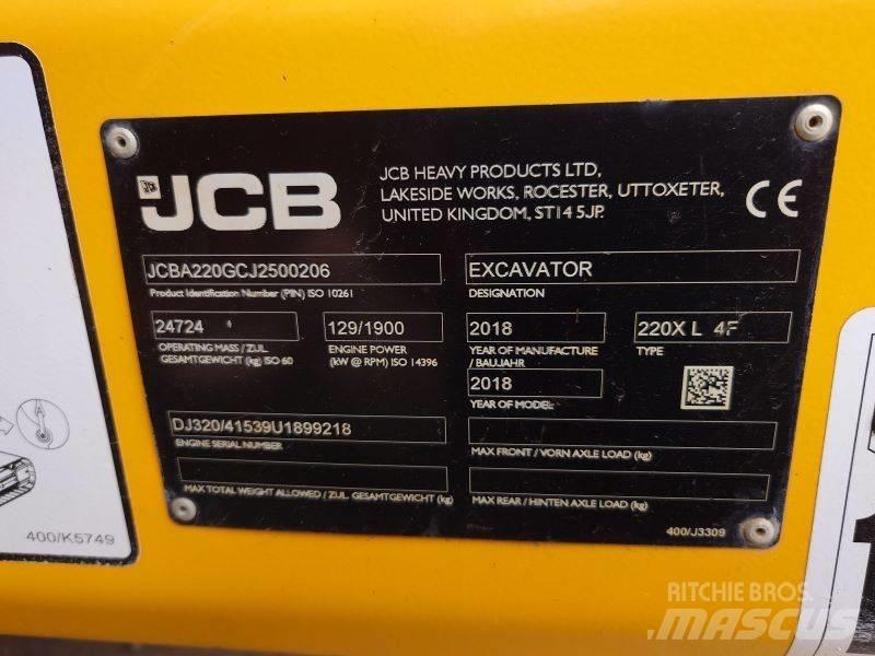 JCB 220 XL 4F Vikšriniai ekskavatoriai
