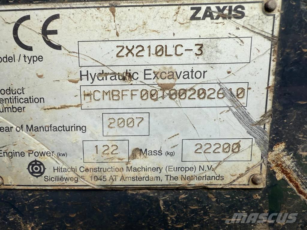 Hitachi ZX 210 LC-3 Vikšriniai ekskavatoriai