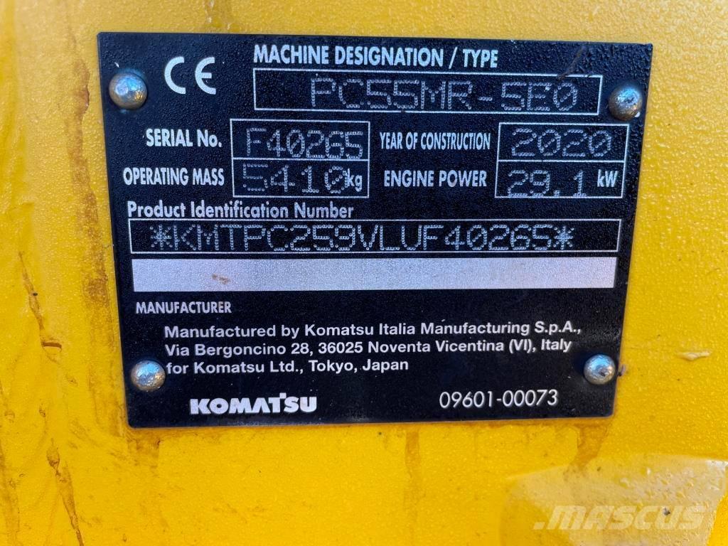 Komatsu PC55MR-5E0 Mini ekskavatoriai < 7 t