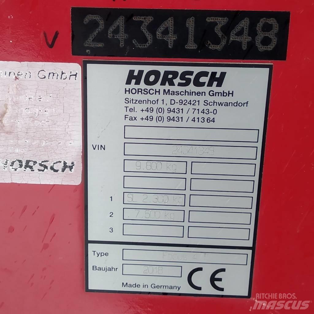 Horsch Focus 4 TD Sėjimo technika